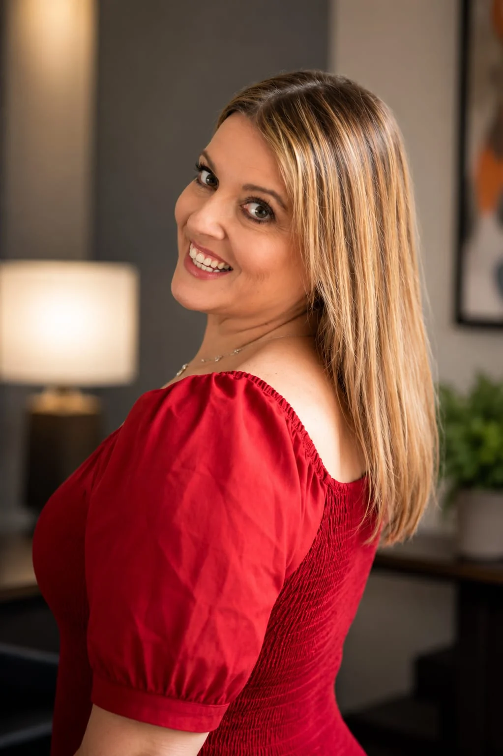 Professional portrait of Caroline Reed — warm natural light, editorial treatment.